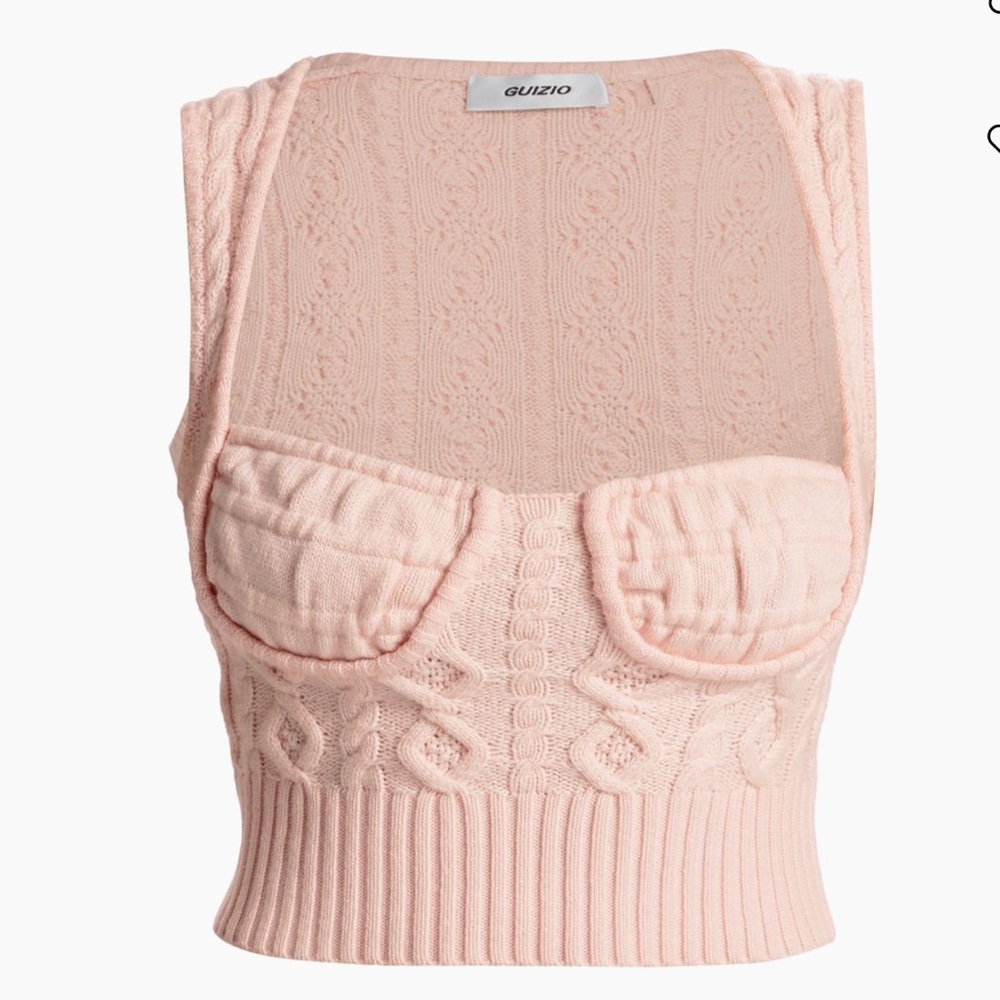 GUIZIO Pink Gemma Crop Top - Small